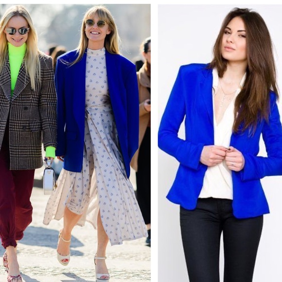 DIOR - NWT Vintage Blazer Lapis, size 14 - Picture 7 of 8